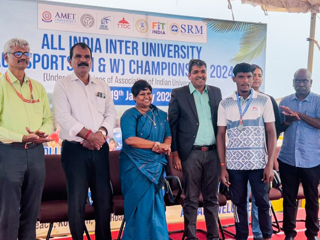 Bronze Medal at All India Inter-University Beach Wrestling Championship